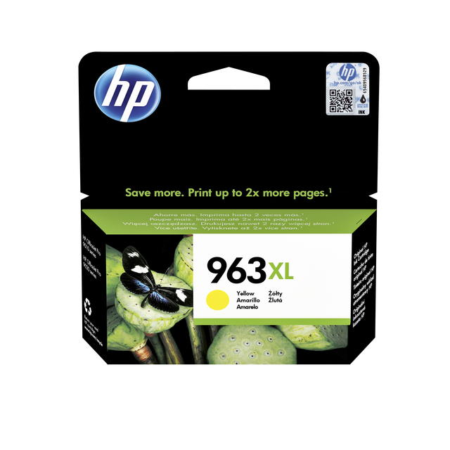 Inktcartridge HP 3JA29AE 963XL geel afbeelding