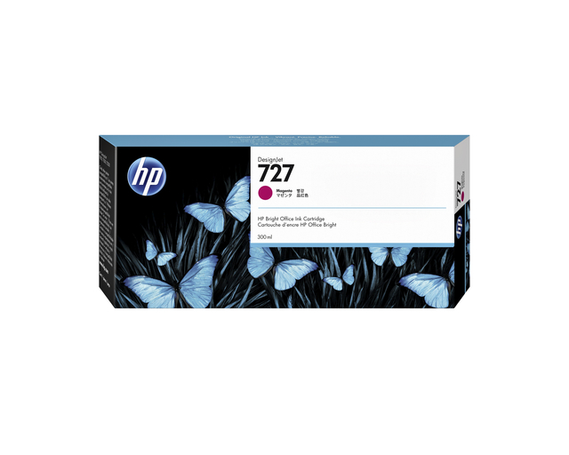 Inktcartridge HP F9J77A 727 rood afbeelding