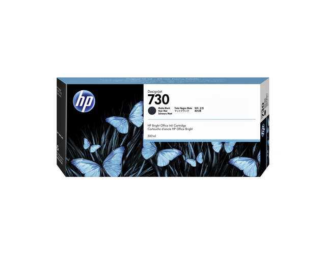 Inktcartridge HP P2V71A 730 300ml mat zwart afbeelding