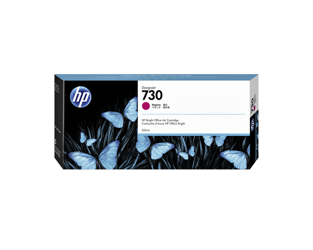 Inktcartridge HP P2V69A 730 300ml rood afbeelding