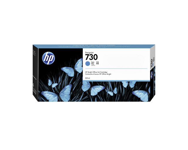 Inktcartridge HP P2V68A 730 300ml blauw afbeelding
