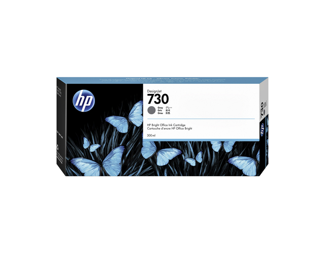Inktcartridge HP P2V72A 730 300ml grijs afbeelding