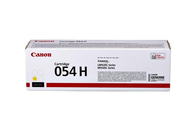 Tonercartridge Canon 054H geel afbeelding