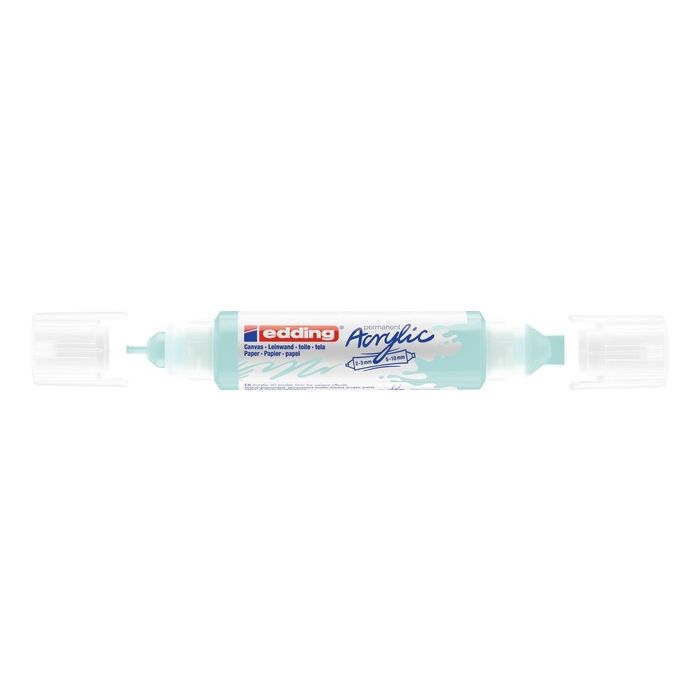 Acrylmarker edding e-5400 3D double liner pastel blauw afbeelding