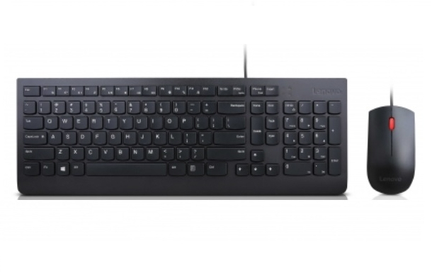 Lenovo 4X30L79915 toetsenbord Inclusief muis Universeel USB QWERTY Spaans Zwart