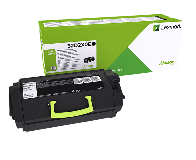 Tonercartridge Lexmark 52D2XOE prebate zwart afbeelding