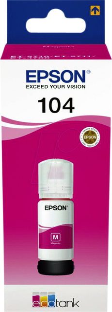 Navulinkt Epson 104 T00P340 rood afbeelding
