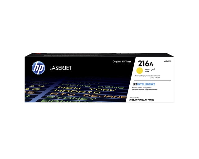 Tonercartridge HP W2412A 216A geel afbeelding