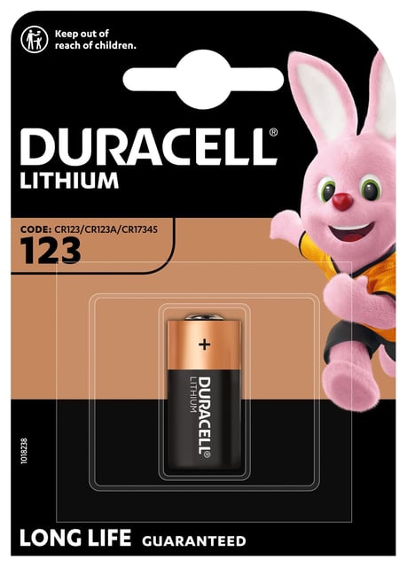 Batterij Duracell 1x CR123 high power lithium afbeelding