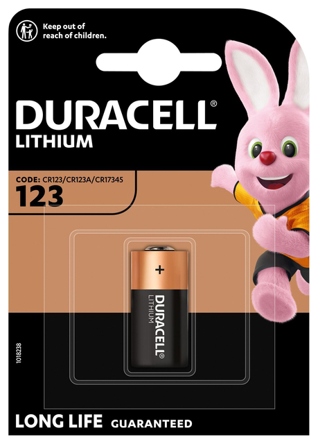 Batterij Duracell 1xCR123 high power lithium afbeelding
