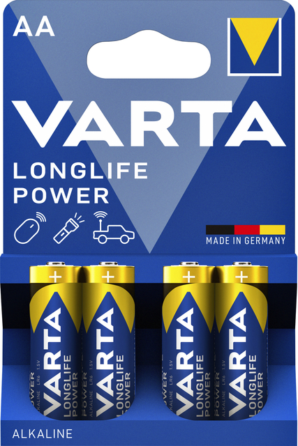 Batterij Varta Longlife Power 4xAA afbeelding