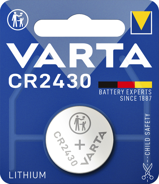 Batterij Varta knoopcel CR2430 lithium blister à 1stuk afbeelding