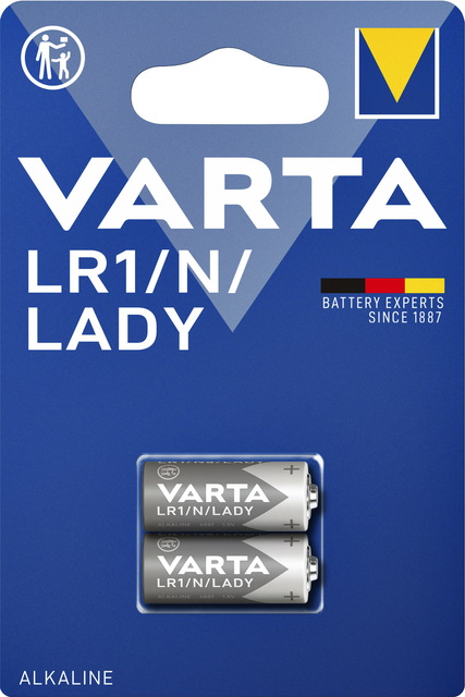 Batterij Varta LR1/N/Lady alkaline blister à 2stuk afbeelding