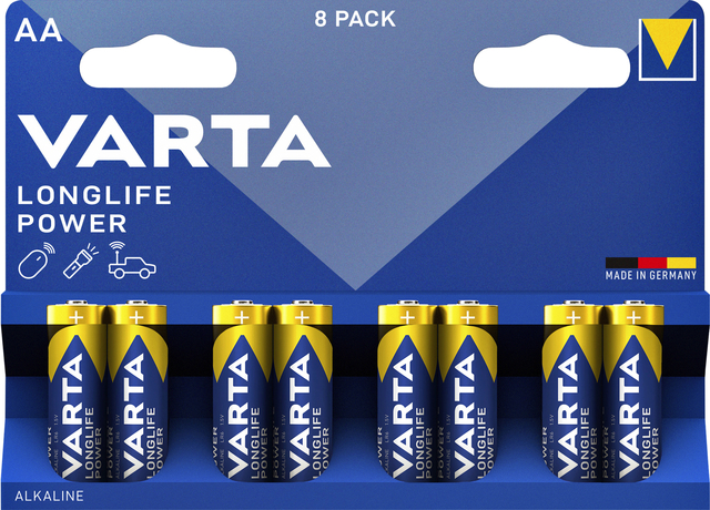 Batterij Varta Longlife Power 8xAA afbeelding
