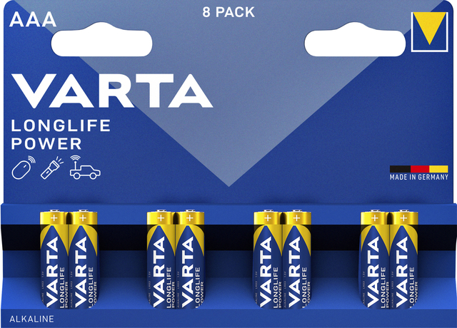 Batterij Varta Longlife Power 8xAAA afbeelding