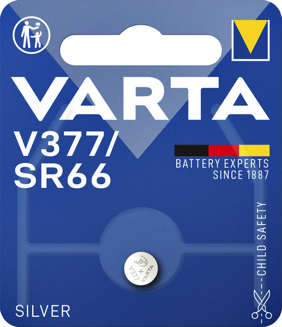 Batterij Varta knoopcel V377 horloge blister à 1stuk afbeelding