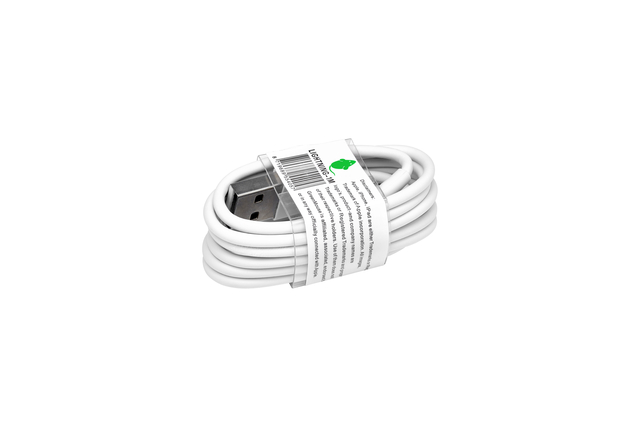 Kabel Green Mouse USB Lightning-A 1 meter wit afbeelding