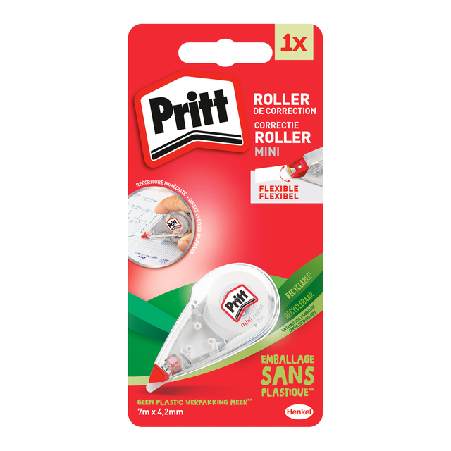 Correctieroller Pritt Mini Flex 4.2mmx7m op blister afbeelding