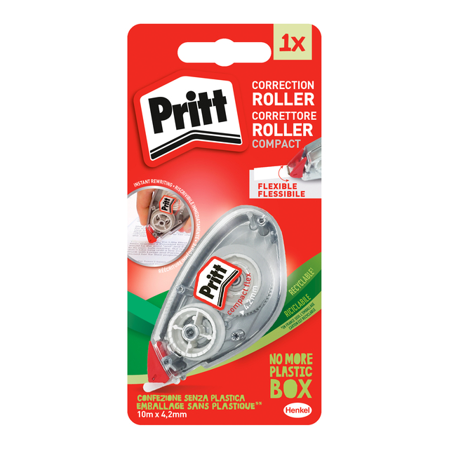 Correctieroller Pritt Compact Flex 4.2mmx10m op blister afbeelding