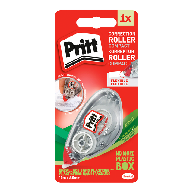 Correctieroller Pritt Compact Flex 6mmx10m op blister afbeelding