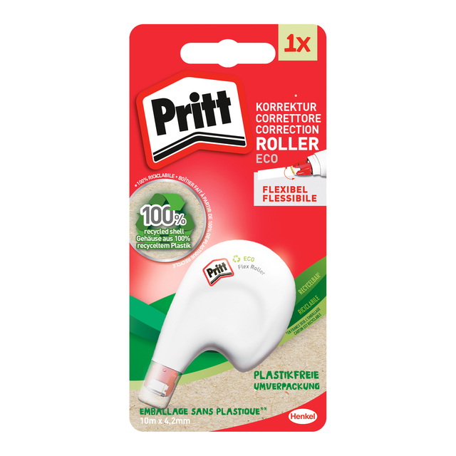 Correctieroller Pritt ECO Flex 4.2mmx10m op blister afbeelding