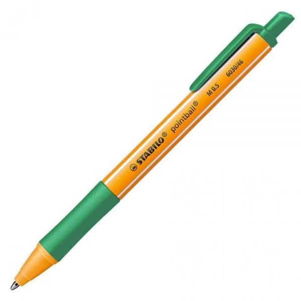 Balpen STABILO pointball 6030/36 medium groen afbeelding