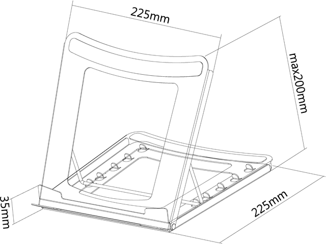 Laptopstandaard Neomounts NSLS075 zwart — Foto 2 van 2