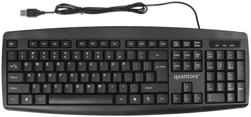 Toetsenbord Quantore QWERTY zwart
