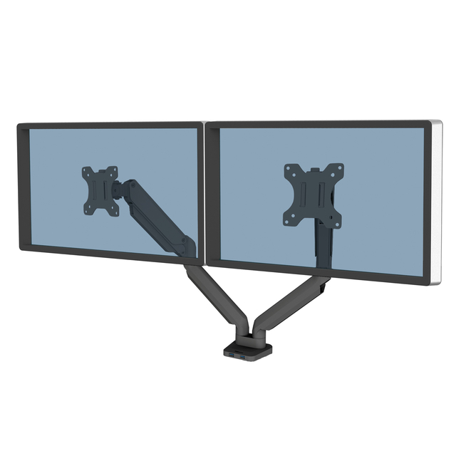 Monitorarm Fellowes Platinum Series dubbel horizontaal afbeelding
