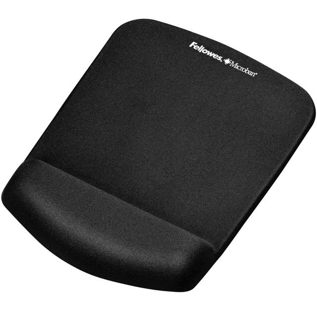 Muismat met polssteun Fellowes Plush Touch zwart afbeelding