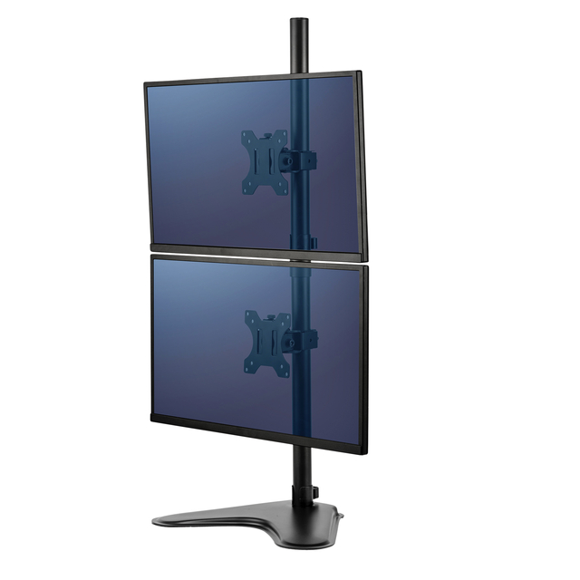 Monitorarm Fellowes Seasa dubbel verticaal vrijstaand zwart afbeelding