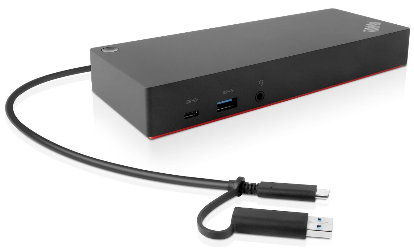 Lenovo 40AF0135EU laptop dock & poortreplicator Bedraad Zwart afbeelding