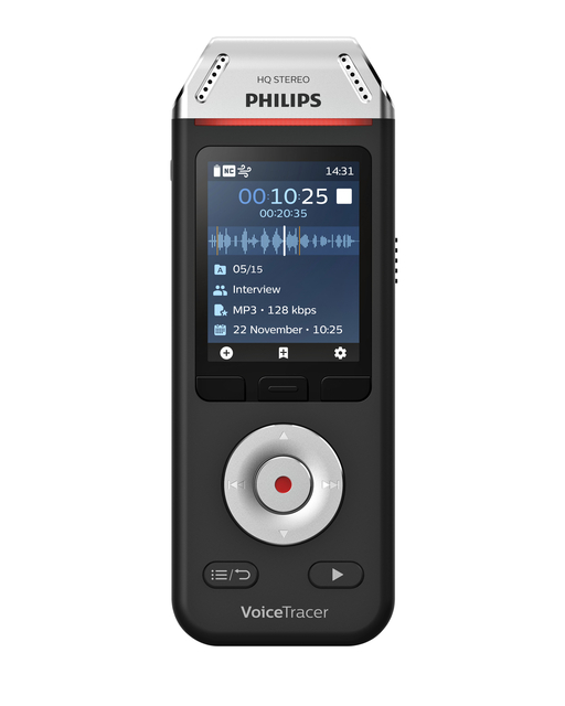 Digital voice recorder Philips DVT 2110 voor interviews afbeelding