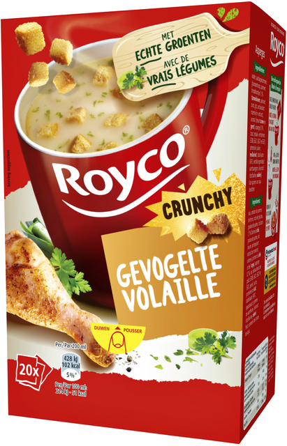 Soep Royco gevogelte met croutons 20 zakjes afbeelding