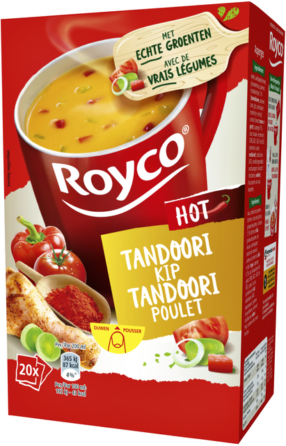 Soep Royco kip tandoori 20 zakjes afbeelding