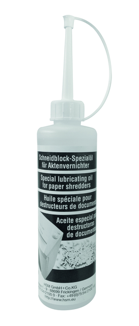Olie voor papiervernietiger HSM 250ml afbeelding