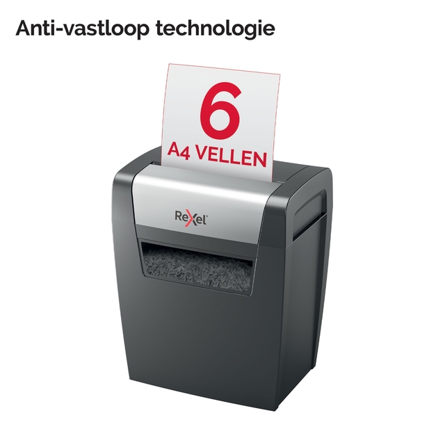 Papiervernietiger Rexel Momentum X406 snippers 4x28mm — Foto 2 van 2