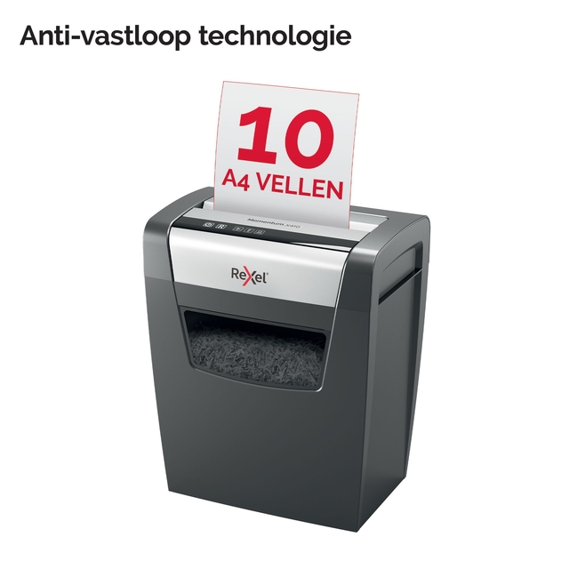Papiervernietiger Rexel Momentum X410 snippers 4x28mm — Foto 2 van 2
