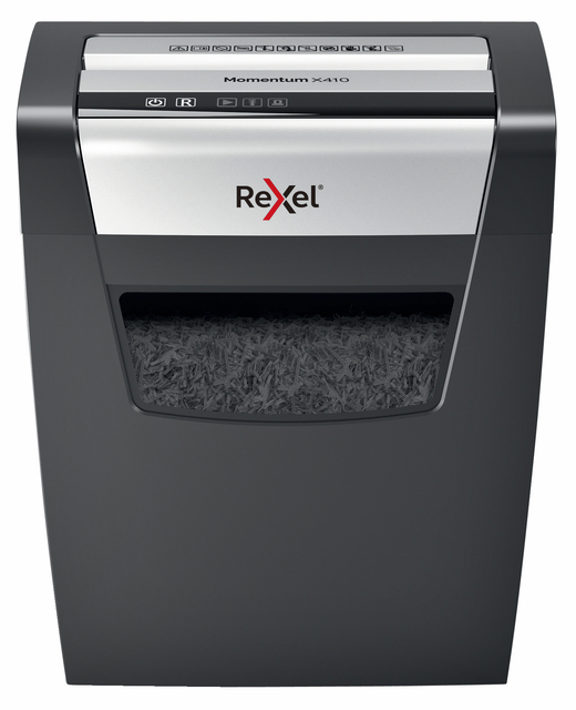 Papiervernietiger Rexel Momentum X410 snippers 4x28mm afbeelding