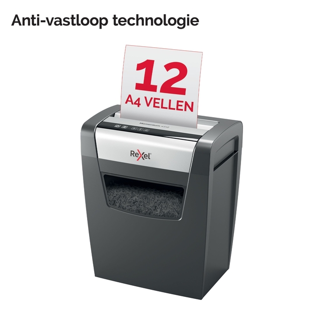 Papiervernietiger Rexel Momentum X312 snippers 5x42mm — Foto 2 van 2
