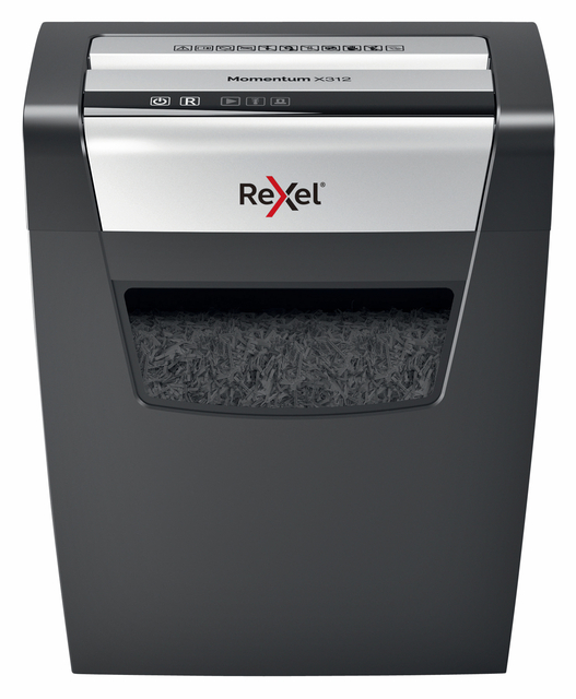 Papiervernietiger Rexel Momentum X312 snippers 5x42mm afbeelding