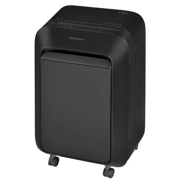 Papiervernietiger Fellowes Powershred LX211 snippers 2x12mm zwart afbeelding
