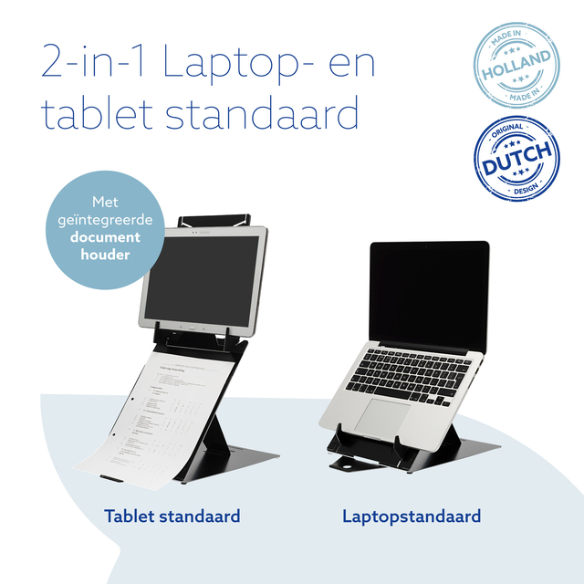 Laptopstandaard R-Go Riser DUO — Foto 2 van 2