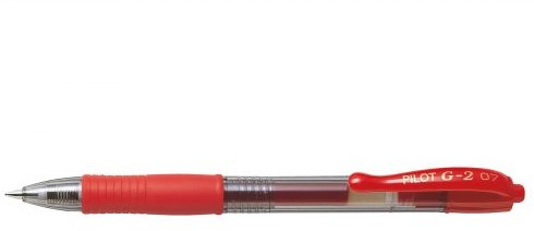 Gelschrijver PILOT G-2 medium rood