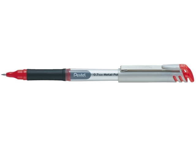 Rollerpen Pentel BL17 Energel medium rood afbeelding