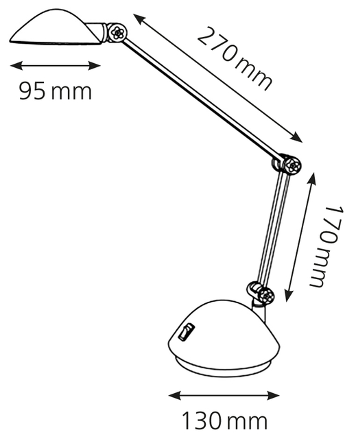 Bureaulamp Hansa led Space zwart — Foto 2 van 2