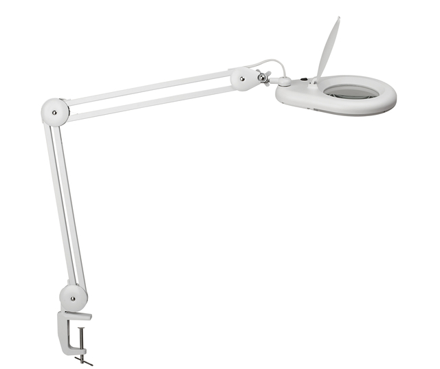 Loeplamp MAUL Viso LED tafelklem wit afbeelding