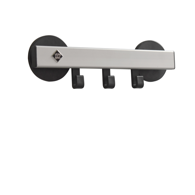 Kapstok magnetisch VepaBins met 3 haken afbeelding
