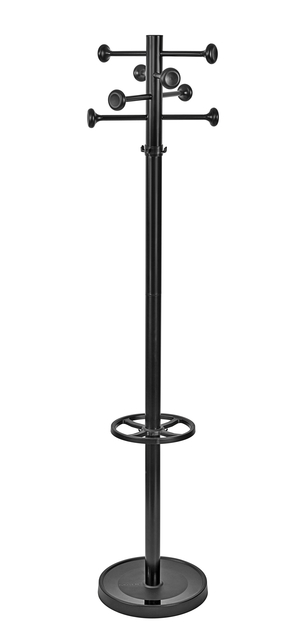Kapstok MAUL Grando staand 175cm 16 haken zwart RAL9004 afbeelding