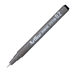 Fineliner Artline technisch 0.2mm zwart afbeelding